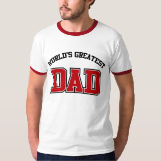Worlds Greatest Dad Shirt Red