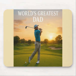 World's Greatest Dad – Sunset Swing Mouse Mat