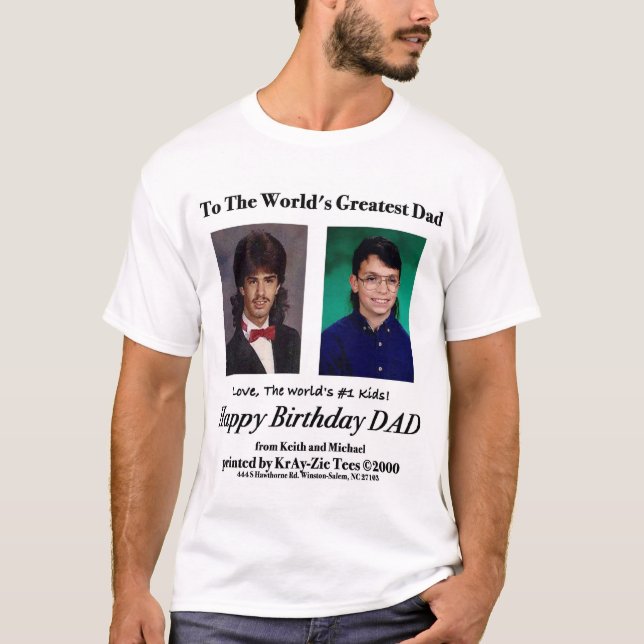 World's Greatest Dad T-Shirt, Mullets Included T-Shirt (Front)