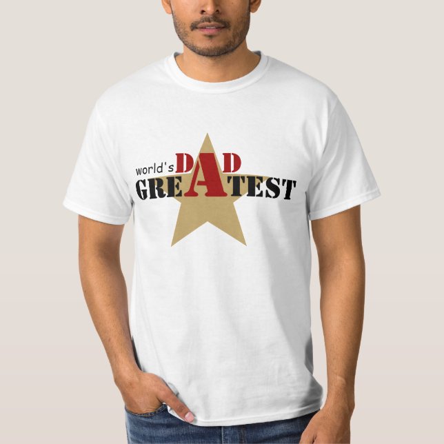 World's Greatest Dad T-shirts (Front)