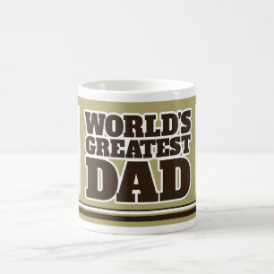World's Greatest Dad two photos Soft green mug