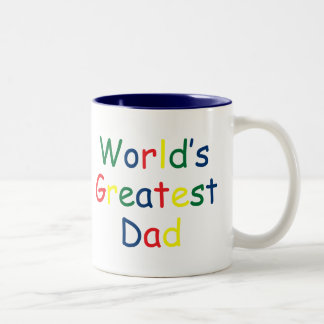 Worlds Greatest Dad Two-Tone Coffee Mug