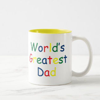 Worlds Greatest Dad Two-Tone Coffee Mug