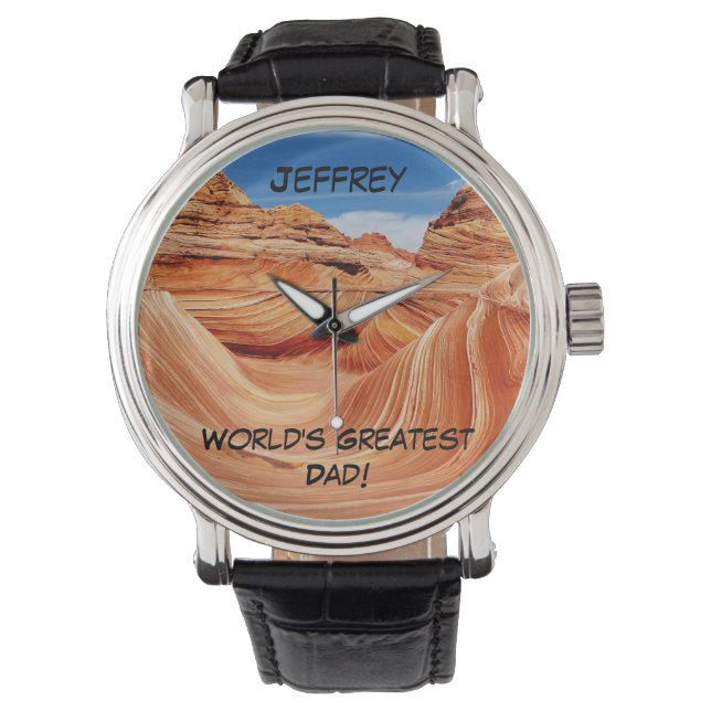 World's Greatest Dad Wrist Watch (Front)