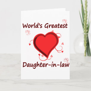 World's Greatest daughter-in-law Card