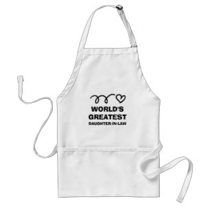 World's Greatest Daughter in law kitchen apron
