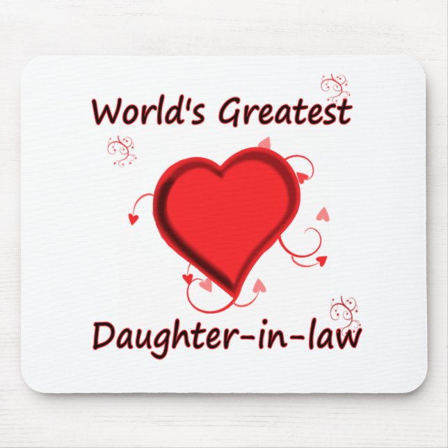 World's Greatest daughter-in-law Mouse Mat (Front)