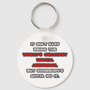World's Greatest Dental Assistant Joke Key Ring