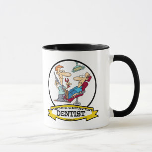 WORLDS GREATEST DENTIST MEN CARTOON MUG