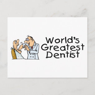 Worlds Greatest Dentist Postcard