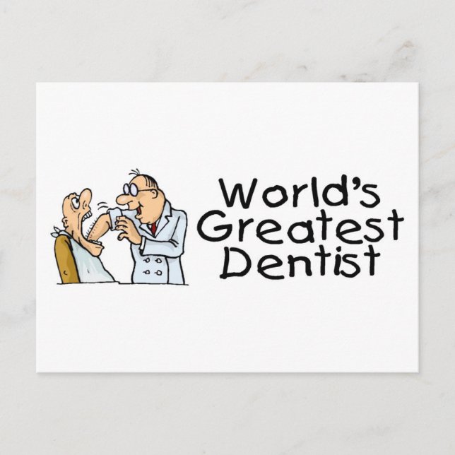 Worlds Greatest Dentist Postcard (Front)