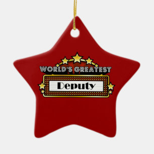 World's Greatest Deputy Ceramic Tree Decoration