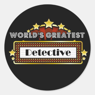 World's Greatest Detective Classic Round Sticker
