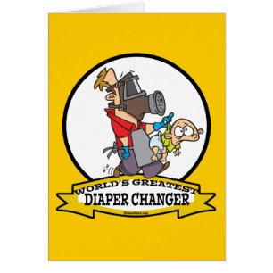 WORLDS GREATEST DIAPER CHANGER DAD CARTOON