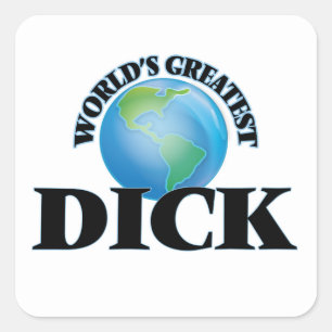 World's Greatest Dick Square Sticker