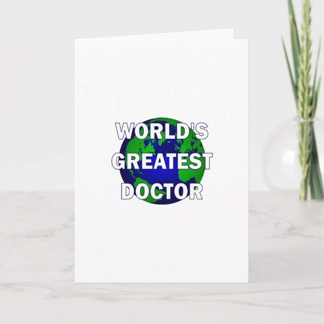 World's Greatest Doctor Card (Front)
