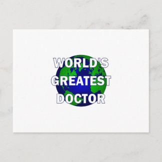 World's Greatest Doctor Postcard