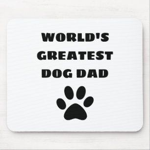 World's Greatest Dog Dad Custom Text Personalised Mouse Mat