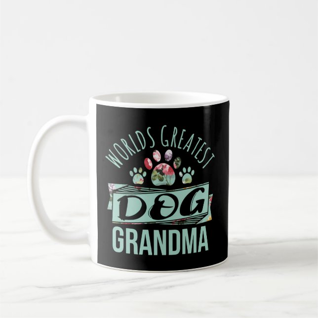 World'S Greatest Dog Grandma Ever Pet Love Coffee Mug (Left)