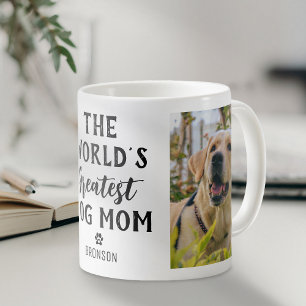 World's Greatest Dog Mum Personalised Photo Coffee Mug