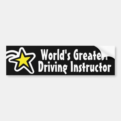 Image of World's Greatest Driving Instructor / Teacher Bumper Sticker