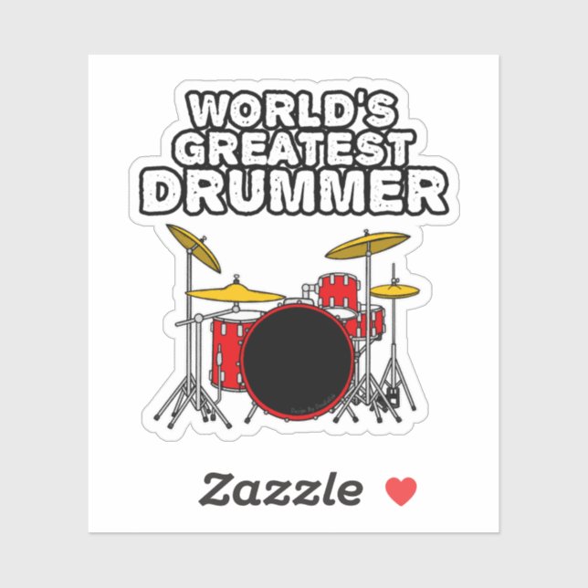 World's Greatest Drummer, Drum Kit Musician Funny (Sheet)