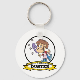 WORLDS GREATEST DUSTER KID CARTOON KEY RING