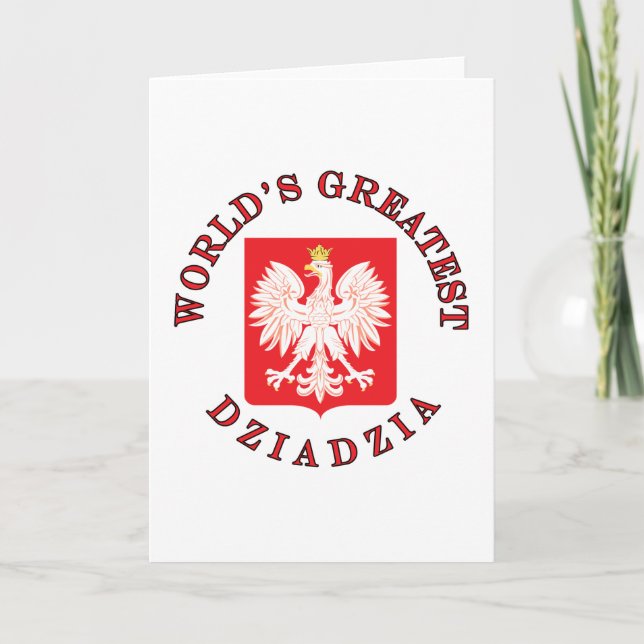 World's Greatest Dziadzia Card (Front)