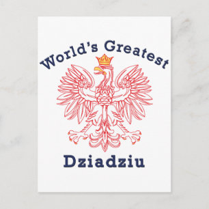 World's Greatest Dziadziu Red Eagle Postcard
