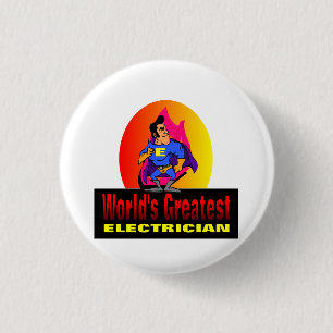 World's Greatest Electrician 3 Cm Round Badge