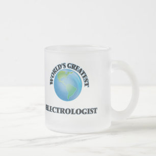 World's Greatest Electrologist Frosted Glass Coffee Mug