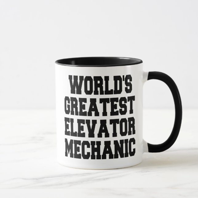 Worlds Greatest Elevator Mechanic Mug (Right)