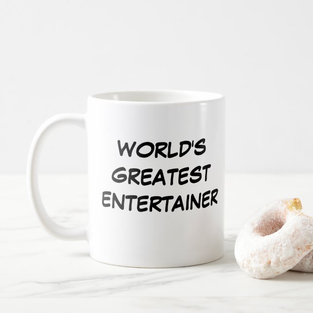 "World's Greatest Entertainer" Mug (With Donut)