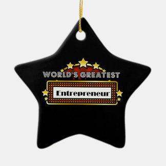 World's Greatest Entrepreneur Ceramic Tree Decoration