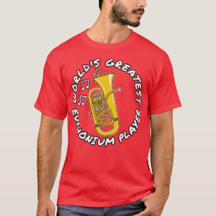 Worlds Greatest Euphonium Player Euphoniumist Bras T-Shirt