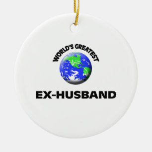 World's Greatest Ex-Husband Ceramic Tree Decoration