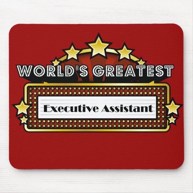 World's Greatest Executive Assistant Mouse Mat (Front)