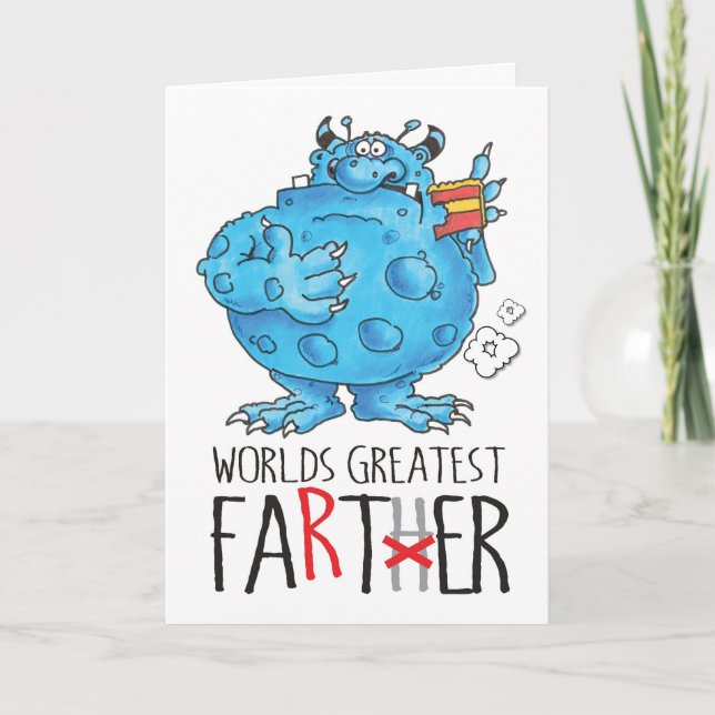 world's greatest farter! card (Front)