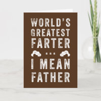 World's Greatest Farter Father's Day Custom Colour
