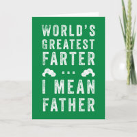 World's Greatest Farter Father's Day Custom Colour