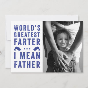 World's Greatest Farter Father's Day Photo Card