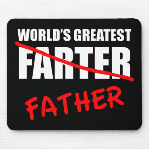 World's Greatest Farter Funny Father's Day Mouse Mat