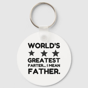 WORLD'S GREATEST FARTER I MEAN FATHER KEY RING