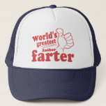 World's Greatest Farter Trucker Hat<br><div class="desc">World's Greatest Farter - This Guy Thumb t shirts & gifts</div>