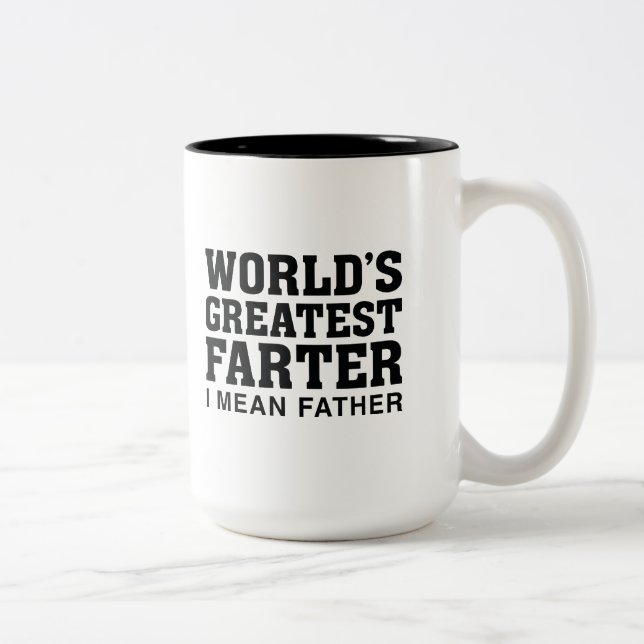 World's Greatest Farter Two-Tone Coffee Mug (Right)