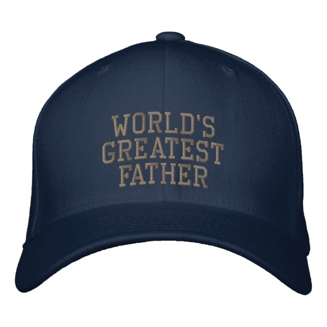 World's Greatest Father Embroidered Hat (Front)