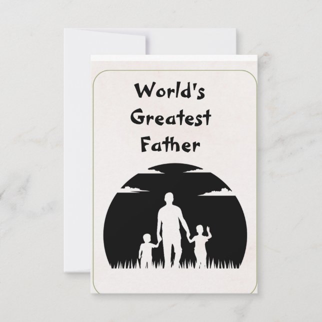 World's Greatest Father | father day card (Front)