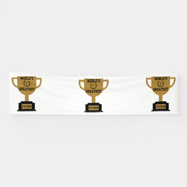 World's Greatest Father's Day 2.5x10 Vinyl Banner (Horizontal)