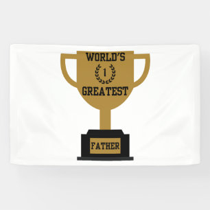 World's Greatest Father's Day 2.5x4 Vinyl Banner