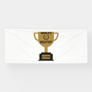World's Greatest Father's Day 2.5x6 Vinyl Banner